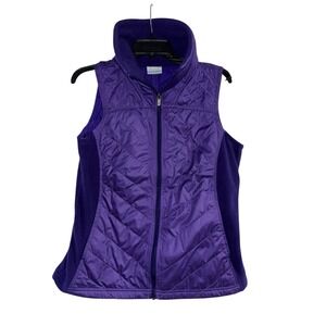 Columbia Women's Purple Vest Full Zip Medium EUC
